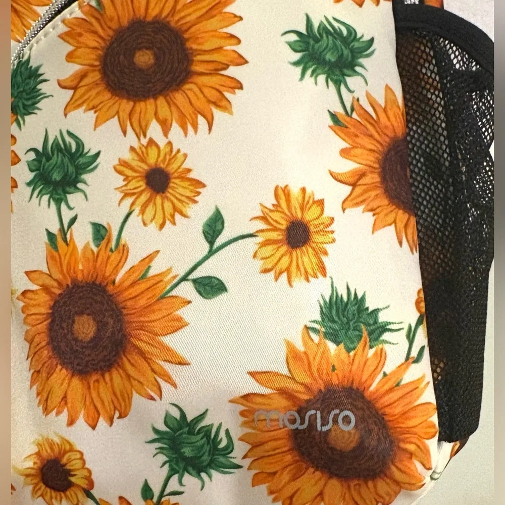 NEW Mosiso, Sunflower Sling Backpack Crossbody, Adjustable Strap